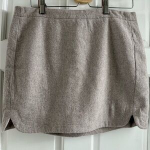 J. Crew Factory Wool Mini Skirt